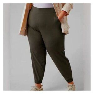 Athleta Brooklyn Joggers Pants Olive Green 26